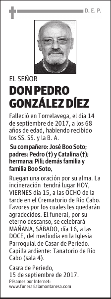 DON PEDRO GONZÁLEZ DÍEZ