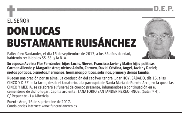 DON LUCAS BUSTAMANTE RUISÁNCHEZ