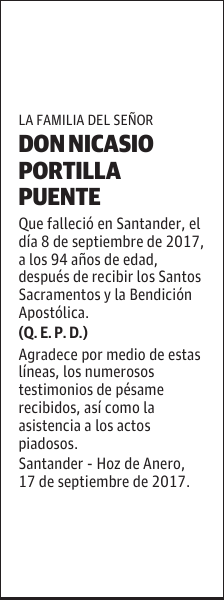 DON NICASIO PORTILLA PUENTE