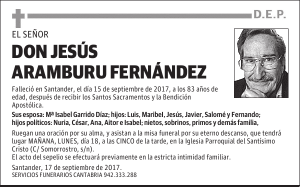 DON JESÚS ARAMBURU FERNÁNDEZ