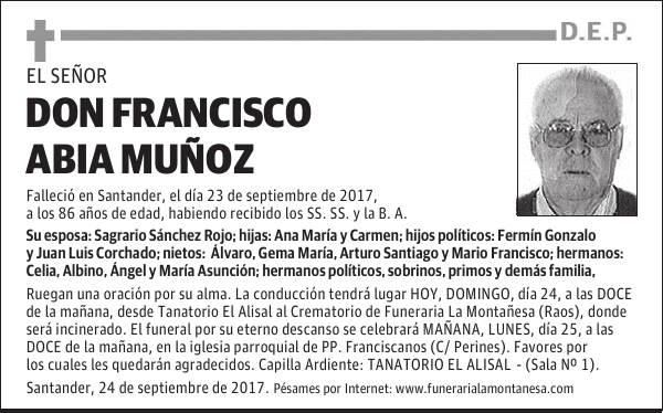 DON FRANCISCO ABIA MUÑOZ