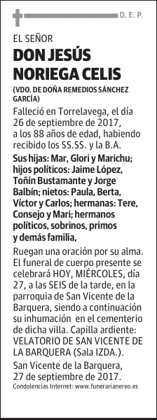DON JESUS NORIEGA CELIS