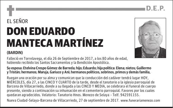 Don Eduardo Manteca Martínez