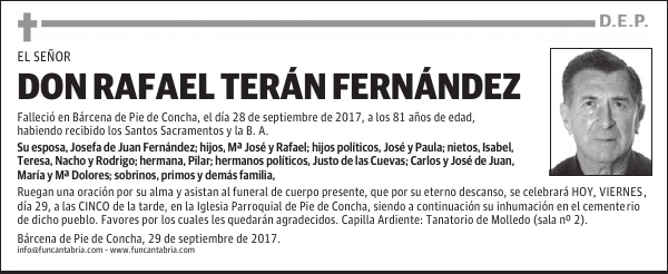 Don Rafael Terán Fernández