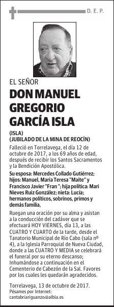 DON MANUEL GREGORIO GARCÍA ISLA