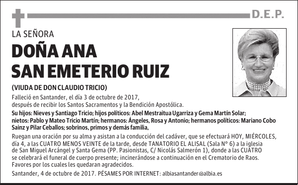 DONA ANA SAN EMETERIO RUIZ