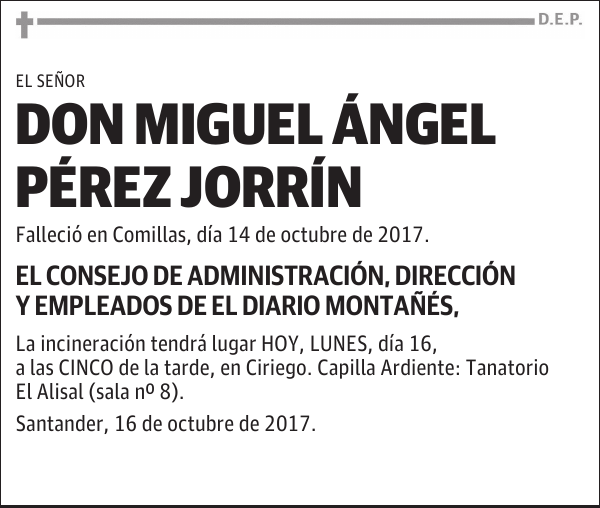 DON MIGUEL ANGEL PEREZ JORRIN
