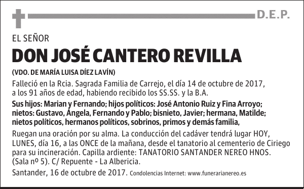 DON JOSE CANTERO REVILLA