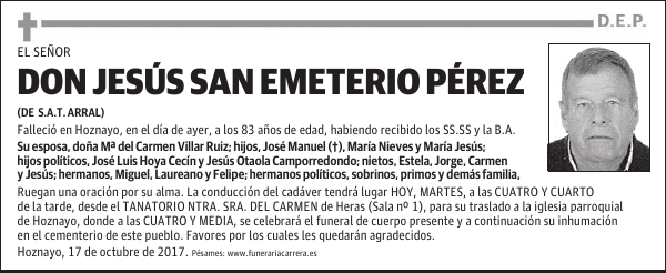 DON JESUS SAN EMETERIO PEREZ