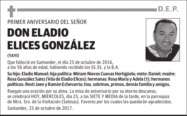 DON ELADIO ELICES GONZÁLEZ