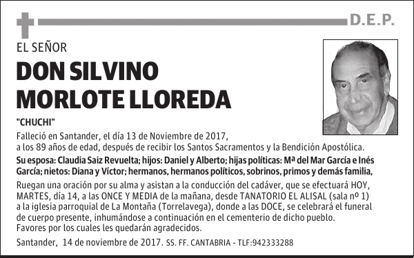 DON SILVINO MORLOTE LLOREDA