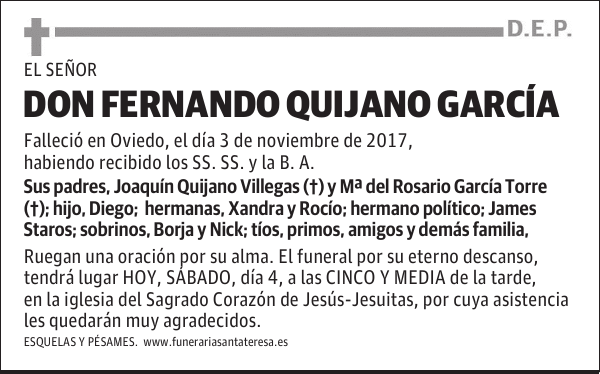 DON FERNANDO QUIJANO GARCÍA