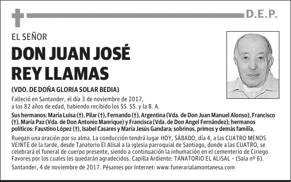 DON JUAN JOSE REY LLAMAS