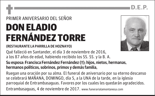 DON ELADIO FERNANDEZ TORRE