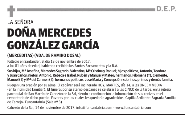 Doña Mercedes González García