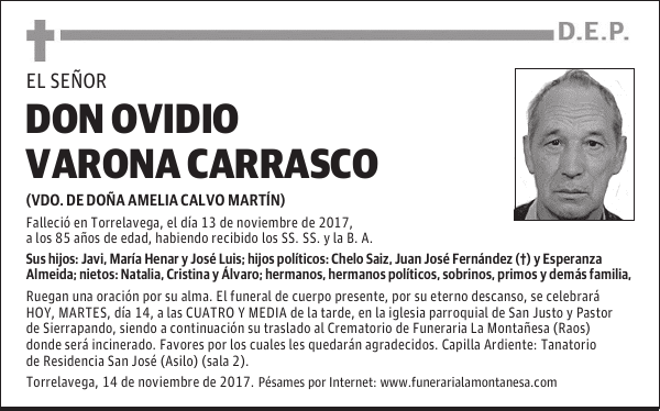 DON OVIDIO VARONA CARRASCO
