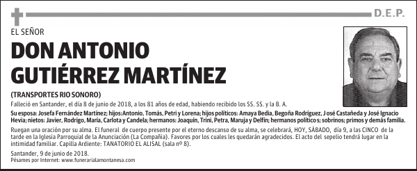DON ANTONIO GUTIÉRREZ MARTÍNEZ