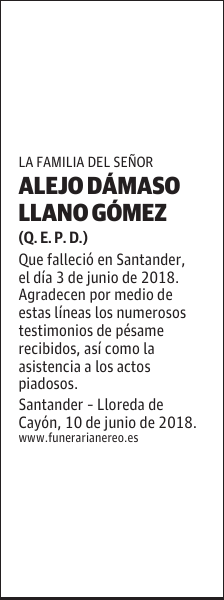ALEJO DÁMASO LLANO GÓMEZ