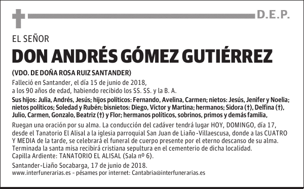 DON ANDRES GOMEZ GUTIERREZ