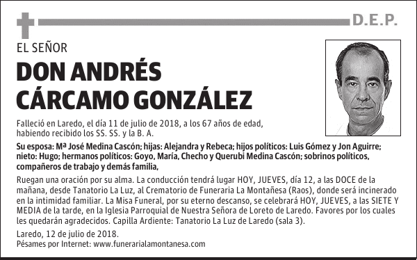 DON ANDRÉS CÁRCAMO GONZÁLEZ