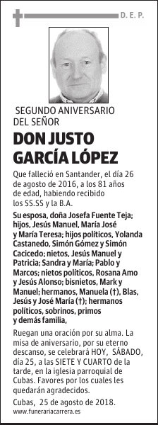 DON JUSTO GARCIA LOPEZ