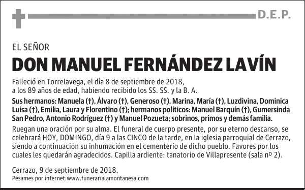 DON MANUEL FERNÁNDEZ LAVÍN