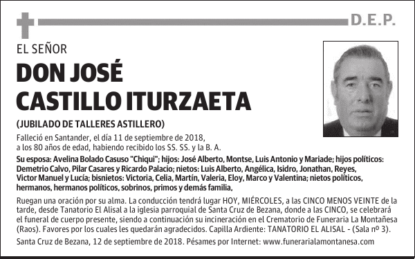 DON JOSÉ CASTILLO ITURZAETA