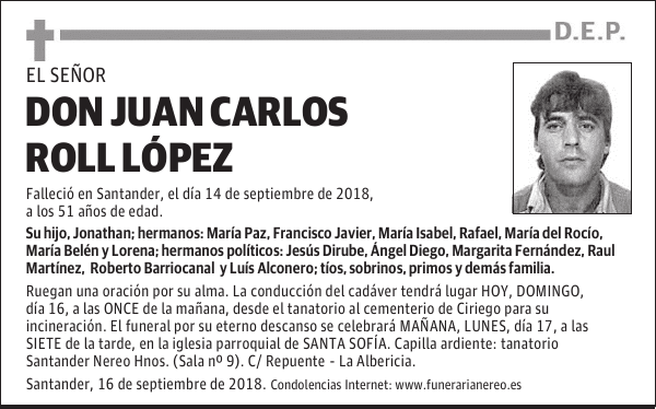 DON JUAN CARLOS ROLL LÓPEZ
