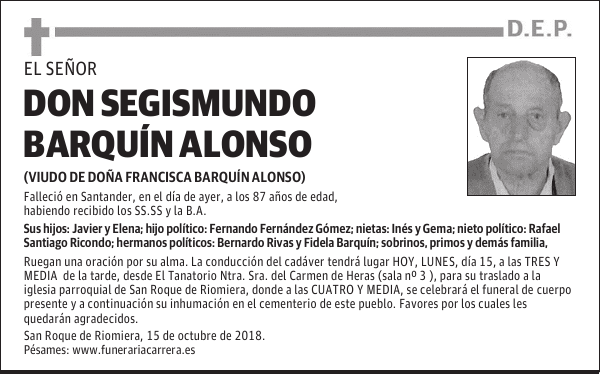 DON SEGISMUNDO BARQUÍN ALONSO