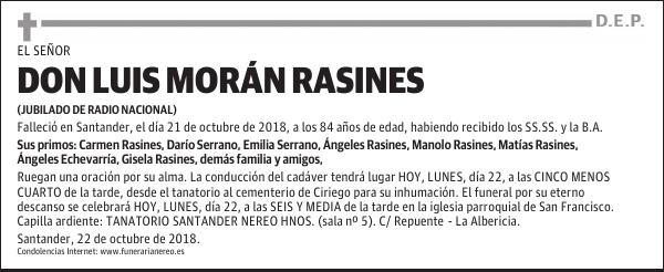 DON LUIS MORÁN RASINES
