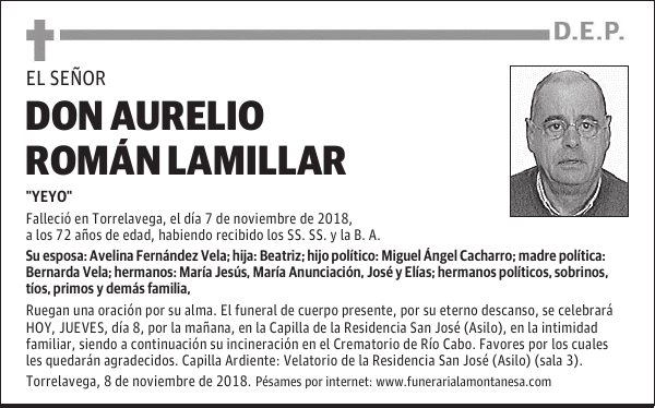 DON AURELIO ROMÁN LAMILLAR