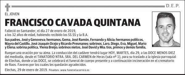 FRANCISCO CAVADA QUINTANA