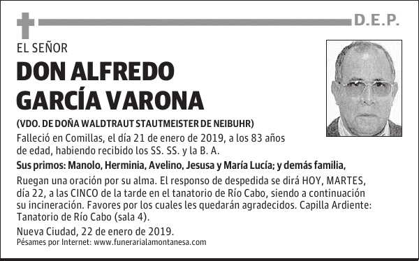 DON ALFREDO GARCÍA VARONA