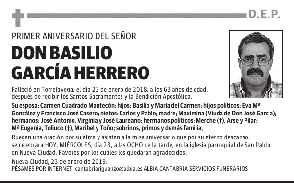 DON BASILIO GARCÍA HERRERO