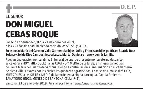 DON MIGUEL CEBAS ROQUE