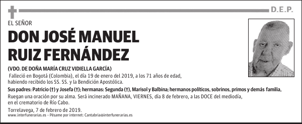 DON JOSÉ MANUEL RUIZ FERNÁNDEZ