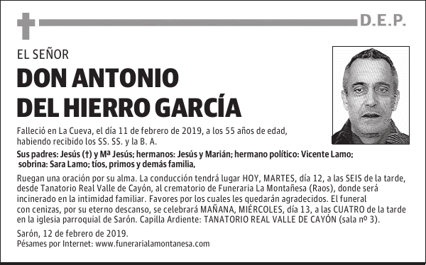 DON ANTONIO DEL HIERRO GARCÍA