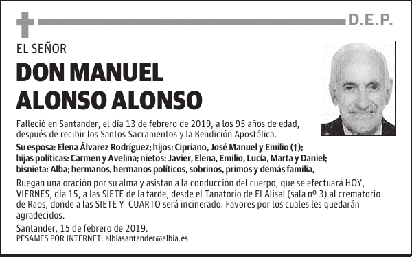 DON MANUEL ALONSO ALONSO