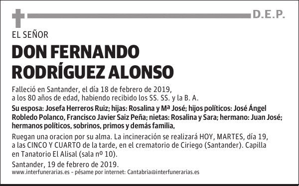DON FERNANDO RODRÍGUEZ ALONSO