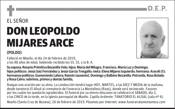 DON LEOPOLDO MIJARES ARCE