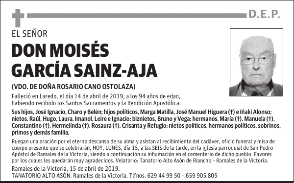 DON MOISËS GARCÍA SAINZ-AJA