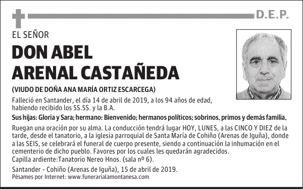 DON ABEL ARENAL CASTAÑEDA