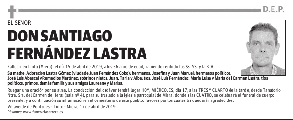 DON SANTIAGO FERNÁNDEZ LASTRA
