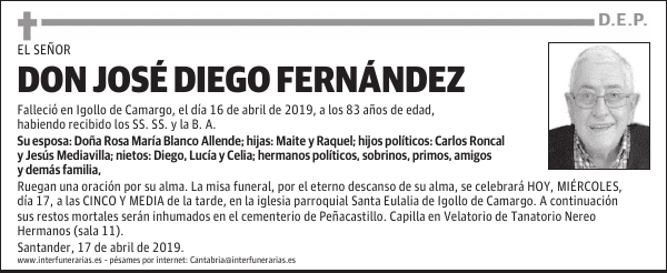 DON JOSÉ DIEGO FERNÁNDEZ