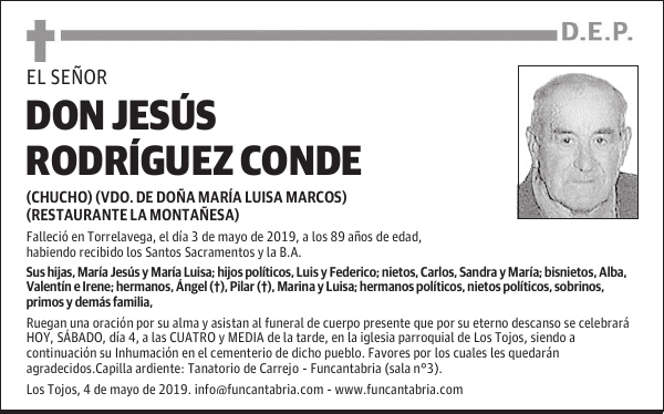 DON JESÚS RODRÍGUEZ CONDE