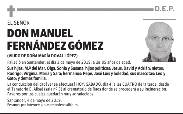 DON MANUEL FERNÁNDEZ GÓMEZ
