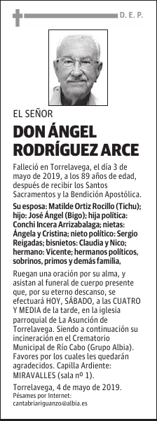 DON ÁNGEL RODRÍGUEZ ARCE