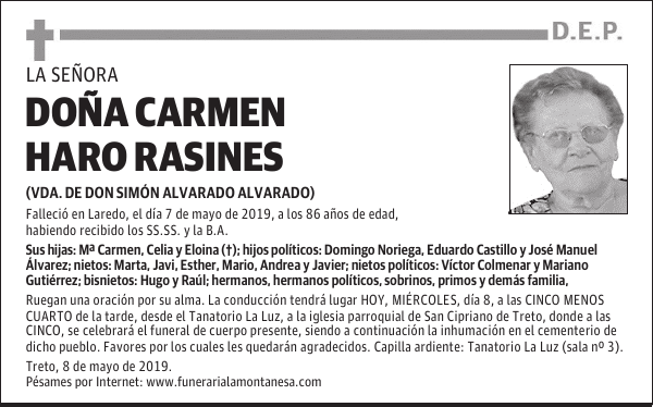 DOÑA CARMEN HARO RASINES