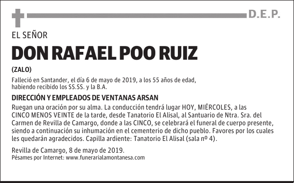 DON RAFAEL POO RUIZ