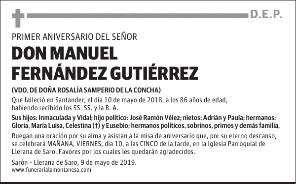 DON MANUEL FERNÁNDEZ GUTIÉRREZ